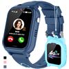 JUBUNRER 4G Smartwatch Bambini GPS Localizzatore WiFi Videochiamata SOS Contapassi Bambina Bambino Giochi Sveglia Fotocamera Calcolatrice Impermeabile Braccialetto Orologio Telefono Ragazzi Ragazze