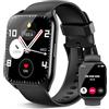 aycy Smartwatch Uomo Donna, 1.85 HD Orologio Smartwatch con Effettua/Risposta Chiamate, 112 Sportive Smart Watch con Contapassi/Sonno/Cardiofrequenzimetro, IP68 Orologio Fitness Tracker per Android iOS