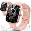 Csasan Smartwatch con Effettua/Risposta Chiamate, 1.91'' Orologio Smartwatch Donna con Contapassi/Sonno/Cardiofrequenzimetro, 110+ Modalità Sportive Fitness Tracker, IP68 Smart watch per iOS Android Oro Rosa