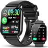 WeurGhy Smartwatch Uomo Donna, 1.85"Orologio Smartwatch con Effettua/Risposta Chiamate,112+ Sportive Smart Watch con Sonno/Cardiofrequenzimetro/Contapassi, Impermeabil IP68 Orologio Fitness per iOS Android