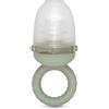 Suavinex, Ciuccia frutta per bambini, antisoffocamento in silicone alimentare, con coperchio, lavabile in lavastoviglie, adatto al congelatore, lenisce le gengive, BLW, +6 mesi, Verde
