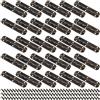 FUNSUEI 30 mini cerniere per pianoforte in bronzo antico con viti, piccole cerniere per portagioie per armadio, armadio, mobili, 65 x 15 mm