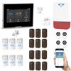 ITALIAN ALARM - Allarme Casa Senza Fili con Sirena Esterna, Kit Antifurto Casa Wireless con App e SIM GSM, Allarme Porta Ingresso e Finestre già configurato. Mod. Micro Touch, Video Tutorial Italiano