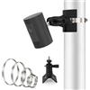 Guyode Staffa Telecamera Esterna, Supporto Regolabile Camera Outdoor per Scarico Tubo, Staffa D'angolo per Telecamera di Sorveglianza e Telecamere CCTV, Supporto da Parete Universale (Nero)