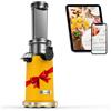AAOBOSI Estrattore frutta e verdura AOBOSI-Mini estrattore con funzione di masticazione inversa -estrattore di succo con spazzola e 2 tazze -150W estrattore a freddo - Spremiagrumi elettrico-Giallo.