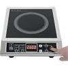 DCSYOG Piano cottura a induzione professionale, piastra a induzione da 3500 W, con timer e funzione isolante, 8 livelli di potenza, portata 50 kg, in acciaio inox a induzione