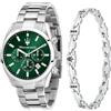 Maserati Orologio Uomo, Analogico, al Quarzo, Multifunzione, Cinturino in Acciaio, Collezione Attrazione, Special Pack - R8853151017