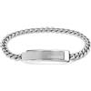 Calvin Klein Braccialetto a Catena da Uomo Collezione ICONIC ID in Acciaio Inossidabile con una Placca Incisa - 35000048