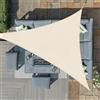 Sunnylaxx 4x4x4m Cachi Chiaro Tenda a Vela Triangolare Ombreggiante, Impermeabile Vele Parasole Protezione UV 136%, per Esterno, Giardino e Terrazza, Piscina