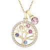 LEKANI Collana Albero della Vita con Cristalli di Austria Collana Donna Gioielli in Argento 925, Idee Regalo Donna Originale per Lei Moglie Festa della Mamma Anniversario Regalo Natale Valentin's Day