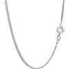 NKlaus 80cm vera catena d'argento 925 corazzata collana a catena corazzata larga 1,70mm 6641