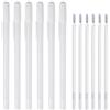 ISIYINER Set di Penne Gel Bianche a Punta Fine da 0.8 mm - Per Evidenziare, Schizzi, Ritorno a Scuola, Artisti, Carta Scura, Disegno - 12 Pezzi