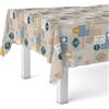 Martina Home Tovaglia in tela cerata Cuisine blu 100 x 140 cm