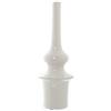 DRW Vaso da Pavimento in Ceramica Bianca 19 c54 cm, 19c54cm