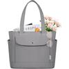 IGOLUMON Borsa a Tracolla Borsa Donna con Tasca Frontale Magnetica Grande Capacità Tote Bag in Velluto a Coste Con Cerniera per College Lavoro Viaggi Palestra Scuola Shopping