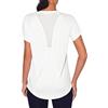 Wayleb T-Shirt Sportiva da Donna Scollo a V Maglietta Sportiva Donna Manica Corta Schienale in Rete Traspirante Top Fitness Yoga Corsa Danza, Blu Navy S