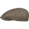 Stetson Coppola Hatteras Undyed Wool Uomo - Made in The EU Cappellino Lana Berretto Piatto con Visiera, Fodera Inverno Autunno/Inverno - M (56-57 cm) Beige-Marrone