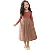 Generic Vestito da Bambina,Abito da Principessa per Bambina in Morbido Tessuto Neonata Tutu Elegante Bimba Tutina Neonata Festivo Tulle Abito Festa di Compleanno 2-6 Anni