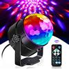 U`King Sfera da discoteca, U`King, luci a LED per feste, controllate dalla musica, da discoteca, da discoteca, da discoteca, 3 W, RGB, luci da palcoscenico con telecomando, per casa, bambini, compleanno,