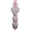 Micocca Baby Fiocco Nascita Rosa con Nome e frase Personalizzato Ricamato Made in Italy
