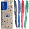 Pilot Pen 2264B3 - Penna roller Frixion Point, confezione risparmio da 3 pezzi (nero/blu/rosso) + 1 penna gratis (vario e non selezionabile)