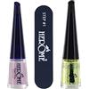 Herome Set manicure Giallo (kit da viaggio) - Niente più unghie opache, secche o a coste. Farà brillare di nuovo le tue unghie! (Nail Essentials Set Yellow)