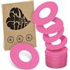 MySweetStitch - 25 x FreeStyle Libre 1 & 2 cerotti sensore, Ringpatch Ø 65mm, interno Ø 28mm, cerotto impermeabile, traspirante, delicato sulla pelle, Rosa
