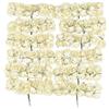 ideen mit herz Piccole rose artificiali in carta, fiori decorativi con manico in filo per il fissaggio, teste di rose circa Ø 2 cm, rose artificiali, fiori artificiali, fiori di filo per il fai da te, 144 pezzi