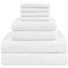HOMEXCEL Set di 8 asciugamani da bagno in microfibra, 2 asciugamani da bagno, 2 asciugamani per le mani e 4 panni da bagno, super morbidi e altamente assorbenti, per bagno, palestra, hotel e spa