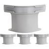 JOPWUE 4 supporti per lenzuola con strisce di bloccaggio, resistenti, antiscivolo, rimovibili, per letti king size, queen size, letti matrimoniali, casa, hotel, dormitorio (grigio, 4 pezzi)