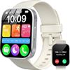 OUKITEL Smartwatch Uomo Donna, 1.91 Orologio Smartwatch con Effettua/Risposta Chiamate, 140+Modalità Sportive Impermeabile IP68, Smart Watch con Monitoraggio del SpO2/Sonno/Contapassi per IOS/Android