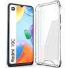 N NEWTOP Cover Compatibile con Xiaomi REDMI 10C, Posteriore Semi Rigida TPU Hard Clear Anti-Shock Custodia Guscio Case Protettiva Semirigida Trasparente Angoli Rinforzati Anti Urto