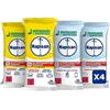 Napisan Salviette Disinfettanti Biodegradabili, Confezione da 2x40 Salviette Disinfettanti al Limone e Confezione da 2x40 Formula 0%, Disinfettante Multisuperfici contro Germi, Batteri e Allergeni