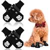 XIANGLONGY 4 Pezzi Calzini per Cani Antiscivolo, Calzini Antiscivolo Cane con Cinturino Regolabile, Calze per Cane con Fondo in Gomma, Disponibili in Tre Misure, Adatti per Cani Grandi, Medi e Piccoli (S)