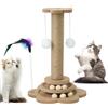 XINGYATU Tiragraffi per Gatti Alto 40 cm con Corda in Sisal per Gatti Da Interno Tiragraffi per Gatti Adulti Graffiatoio per Gatti in Sisal Graffiatoio Carino per Gattini Graffiatoio Verde Palo
