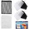 KLLJ Sacchetti Filtro per Acquario,20pcs Sacchetti Filtranti per Acquario,Filtro a Rete Fine ad Alto Flusso,Sacchetti Filtro Poroso, per Acquario, Laghetto, Fontana a Cascata