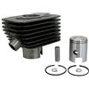 cyclingcolors cilindro motore pistone fasce elastiche moto ciclomotore motore 50cc compatibile con piaggio ciao px 38mm asse 10mm