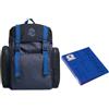 Invicta Zaino - URBAN X REFLECTIVE, Blu - Tasca porta pc fino a 14'' - Lavoro e Tempo Libero, Ufficio - Tessuto ECO Material - 25LT - per Uomo Donna + Copertina ad Anelli