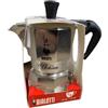 Figevida Caffettiera per Bialetti Caffettiera Alluminio, Tazze 0,5, Argento, 13x6.5x12 cm