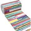 emmevi Tappeto Cucina Gomma Pvc Corsia Antiscivolo Lavabile Antimacchia Listelli Legno Colorati 51x400 Cm