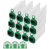Nuangoo 12 sacchetti per aspirapolvere Vorwerk Folletto VB100 FP100,Ricambio Aspirapolvere SacchiSacchetti Filtri Parti di Ricambio di Accessori Kit Aspirapolvere con 3 Filtrii