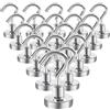 Aenienoe 20Pezzi Ganci Magnetici Extra Forti Neodimio Calamita con Gancio Potente Piccole non c'è bisogno di Fare Buchi Magneti Frigotelaioin Ferro,Soffitto,Cucina,Pesante Magnete Ganci 16mm