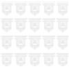 SG Store 20 Clip Laterali per davanzale della Gonna Compatibile con Volvo S40 S80 V50 V70 XC60 XC70 Copertura per davanzale Auto 8678010 31214496, plastica Bianca