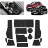 BSTW per Nuovo Peugeot 2008 E-2008 2020-2025 Tappetini Antiscivolo per Peugeot 2008 GT Line Premium Access Allure Tappetini in Gomma per Console Centrale, Porta Bicchieri, Scanalatura Porta (Nero)