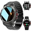 LOYEWAIER Smart Watch da uomo (rispondere/effettuare chiamate) più nuovo fitness tracker frequenza cardiaca contapassi calorie 100+ modalità sport IP68 impermeabile robusto tattiche militari