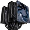 Cooler Master MasterAir MA824 Stealth CPU Air Cooler - Doppio dissipatore, ventole Push-Pull Mobius 135 120, 8 tubi calore compositi superconduttivi, spazio RAM completo - Compatibile Intel e AMD