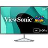 Viewsonic VX Series VX3276-4K-MHD monitor piatto per PC 81,3 cm (32) 3840 x 2160 Pixel 4K Ultra HD LED Argento