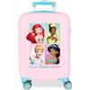 Disney Joumma Princess - Valigia da cabina rosa, 33 x 50 x 20 cm, rigida 2 kg, chiusura a combinazione laterale, in ABS, 2 kg, 33 l, bagaglio a mano, Rosa, Taglia unica, Valigia cabina