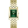HUGO BOSS BOSS Orologio Con Movimento Al Quarzo A Due Lancette da Donna Collezione LUCY con Cassa Rettangolare e Cinturino in Acciaio Inossidabile di Colore Dorato