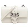 Pinko,MINI LOVE BAG ONE SIMPLY,Z14O Bianca-old silver,Donna Borsa,Taglia Unica